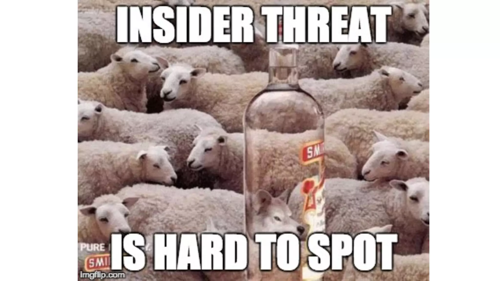 INSIDER	THREAT	is	a	big	problem
 