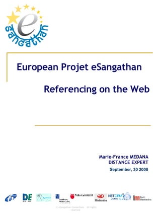 European Projet eSangathan   Referencing on the Web 