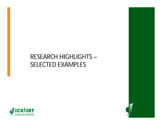 ICRISATEast and Southern Africa Overview