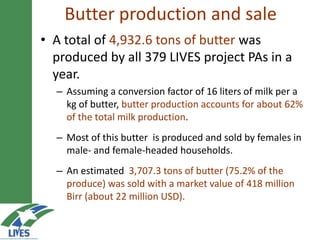 Developing the butter value chain in Ethiopia 
