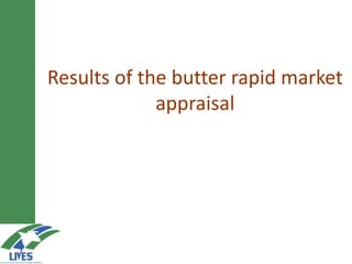 Developing the butter value chain in Ethiopia 