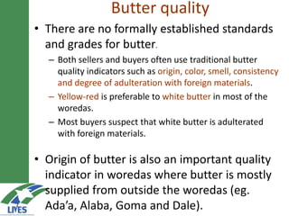 Developing the butter value chain in Ethiopia 