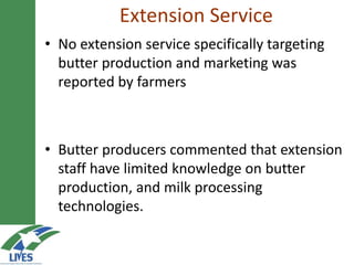 Developing the butter value chain in Ethiopia 