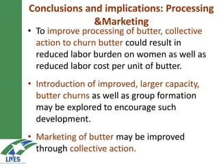 Developing the butter value chain in Ethiopia 