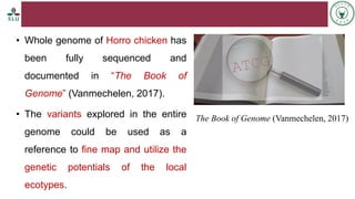 Status of livestock genomics research in Ethiopia and its implementation into the breed improvement programs