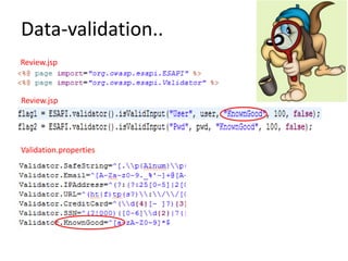 Data-validation..
Review.jsp
Review.jsp
Validation.properties
 