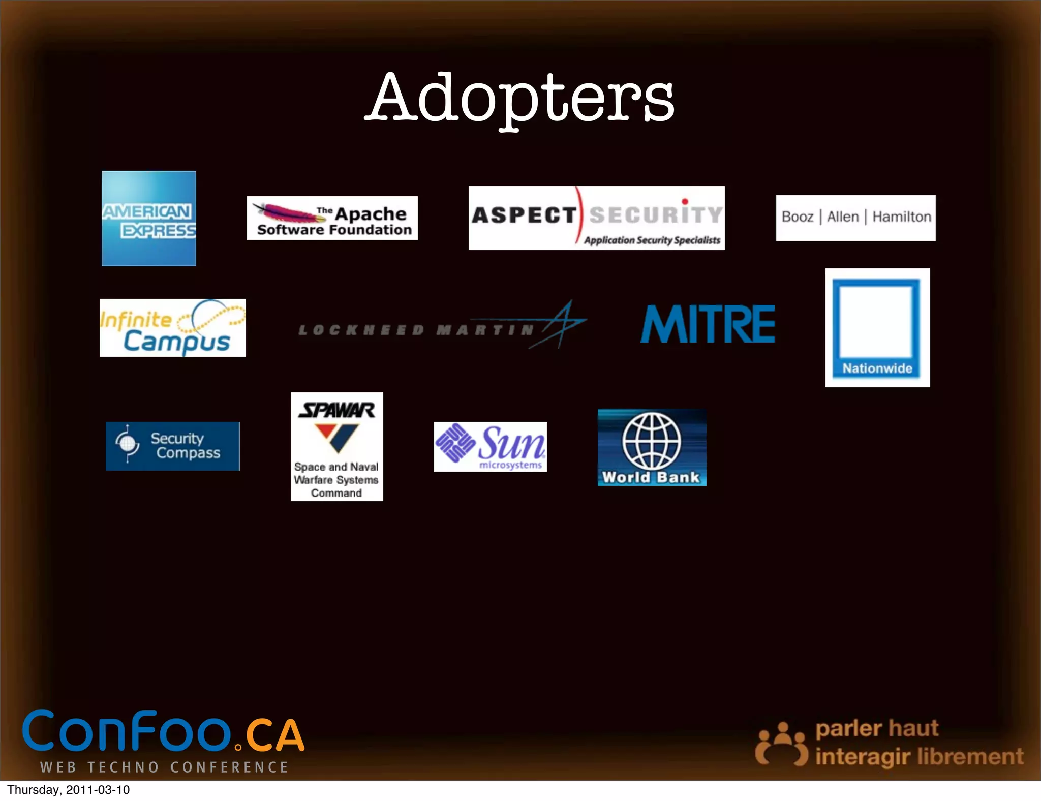 Adopters




Thursday, 2011-03-10
 