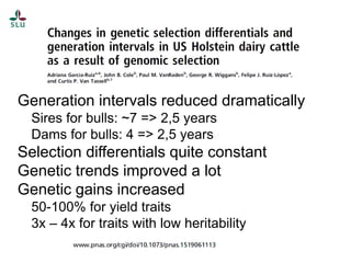The science of genomics and livestock genetic improvement