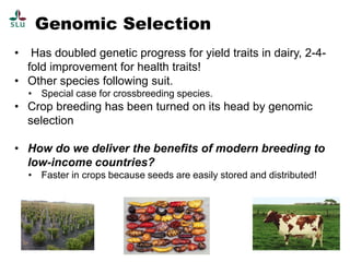 The science of genomics and livestock genetic improvement