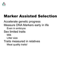 The science of genomics and livestock genetic improvement