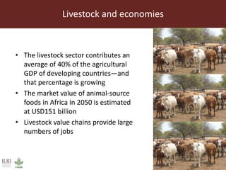 The roles of livestock in achieving the sustainable development goals
