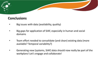 Farm level case studies Tanzania
