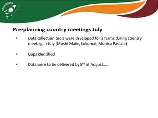 Farm level case studies Tanzania