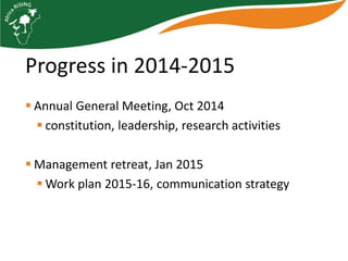 Update on Babati District Research–for–Development (R4D) Platform, Tanzania