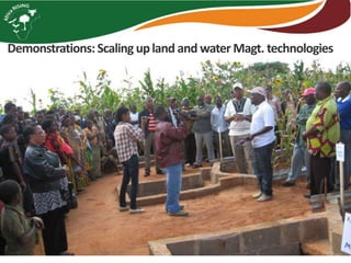 Demonstrations:Scaling upland and water Magt. technologies
 