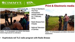 Update on the Sustainable Intensification of Maize-Legume Systems for the Eastern Province of Zambia-Africa RISING (SIMLEZA-AR) Project
