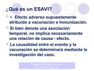 Esabi ANAFILAXIA ANTE UN ESAVI PRESENTACION COMPLETA | PPT