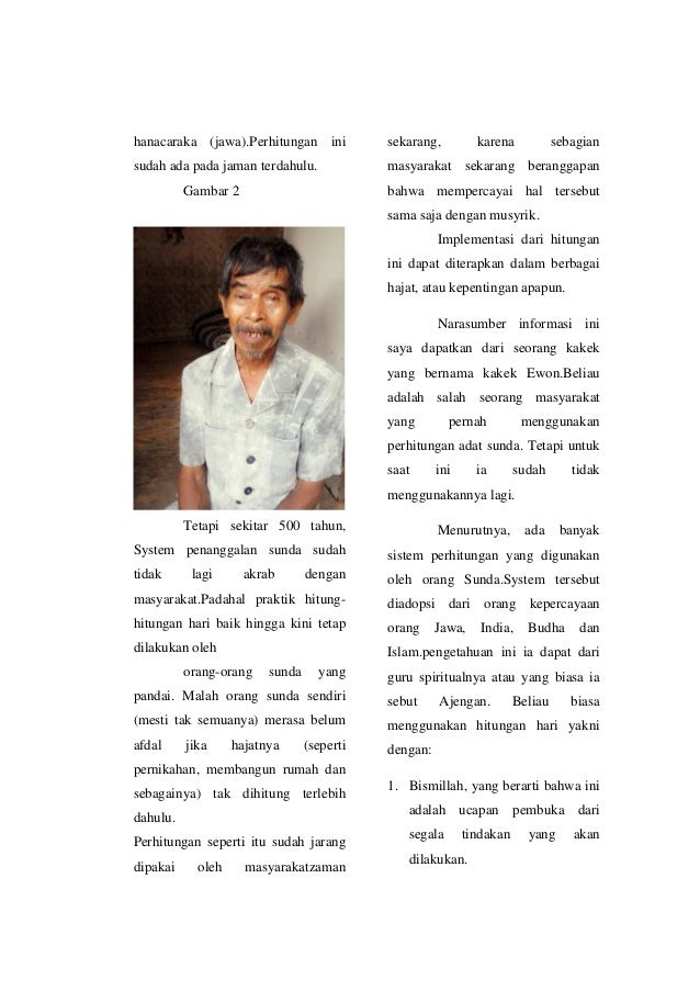 Hitungan Hari Sunda Ruang Ilmu