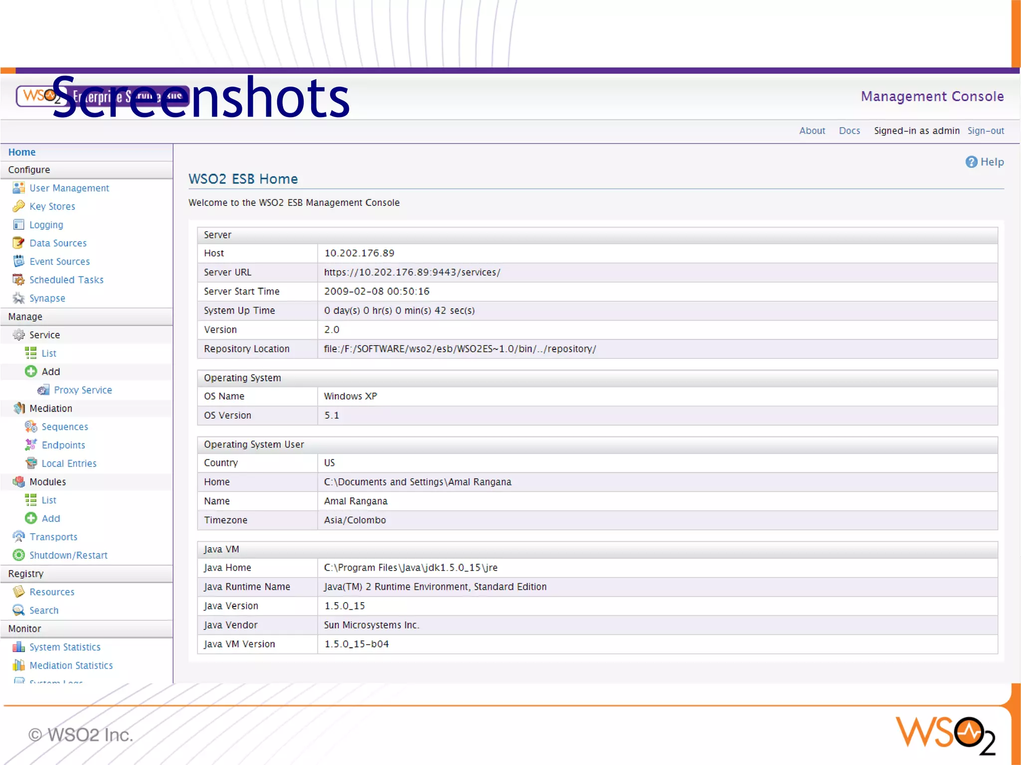 Screenshots




              15
 