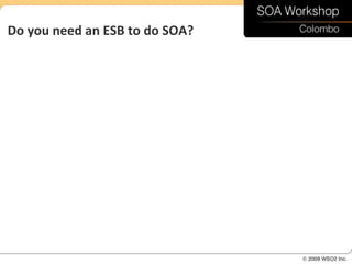 Do you need an ESB to do SOA?
 