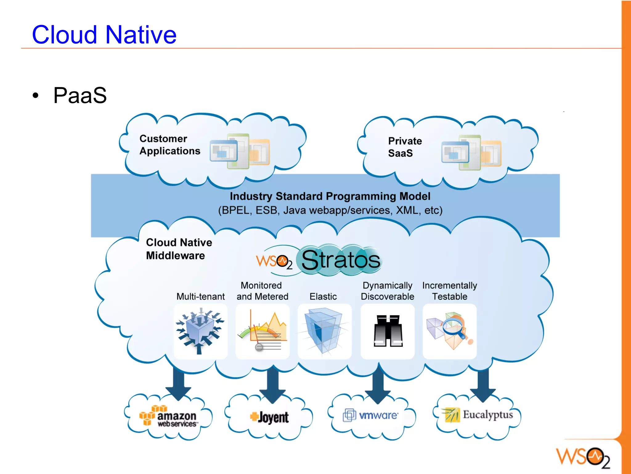 Cloud Native

• PaaS
 