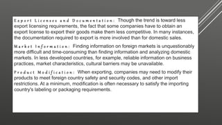 Export Difficulty Export Marketing | PPTX