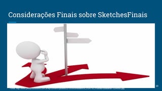 Considerações Finais sobre SketchesFinais
●
● UML x Sketches
● Vantagens dos Sketches
● Recomendável?
30
Fonte: http://www.pesquisaitaliana.com.br/wp-content/uploads/2015/09/considera%C3%A7%C3%B5es-cidadania-1024x593.jpg
 