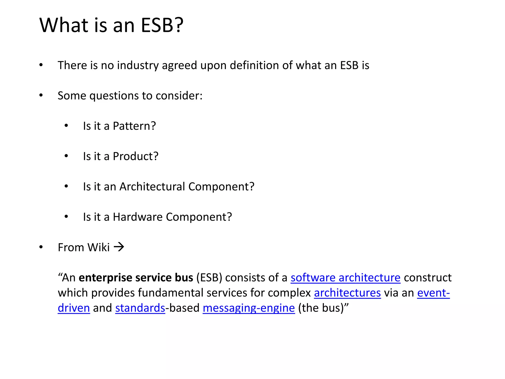ESB components