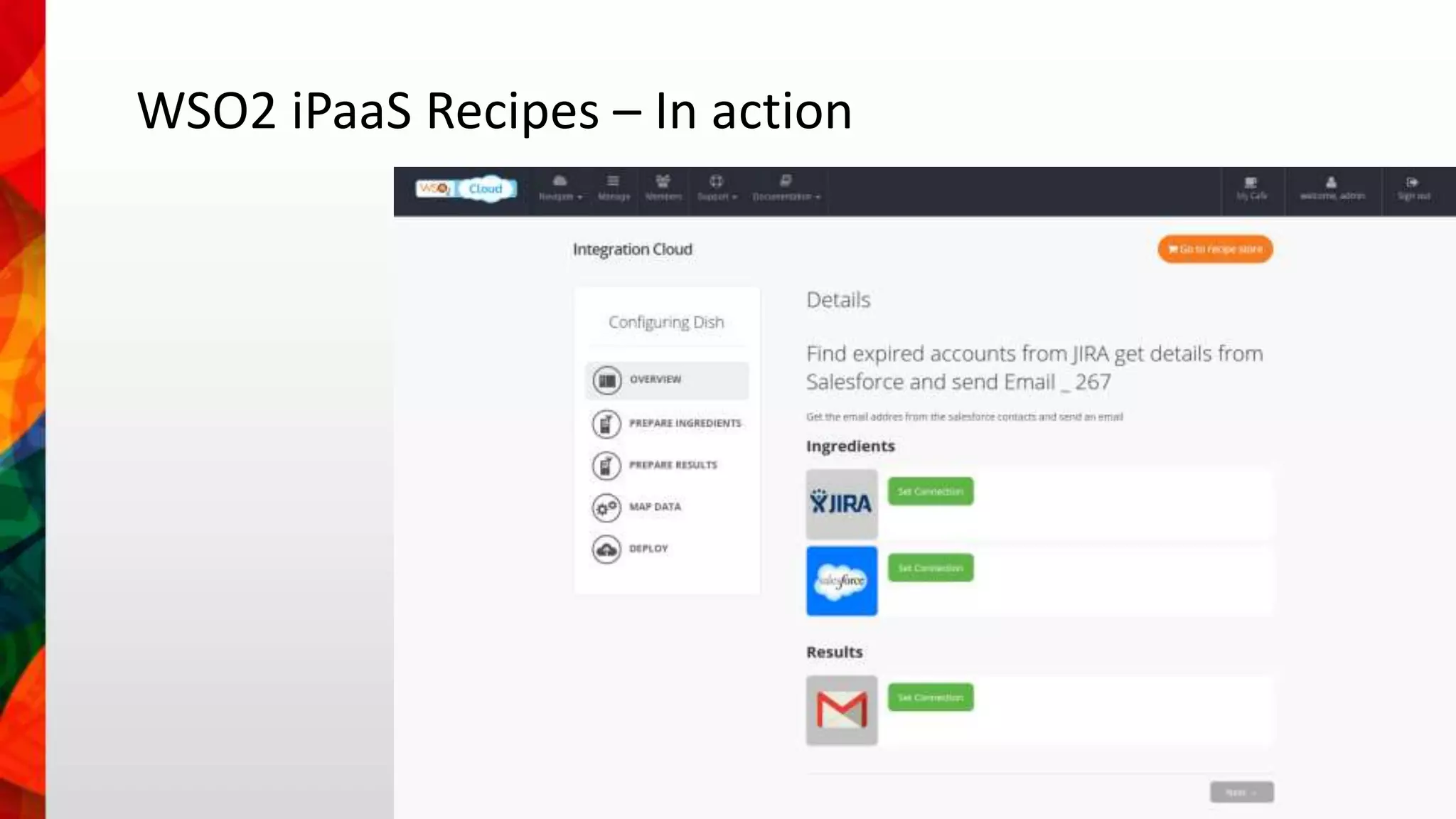 WSO2 iPaaS Recipes – In action 
 