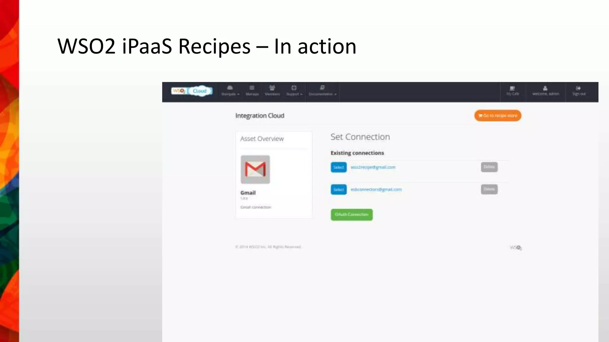 WSO2 iPaaS Recipes – In action 
 