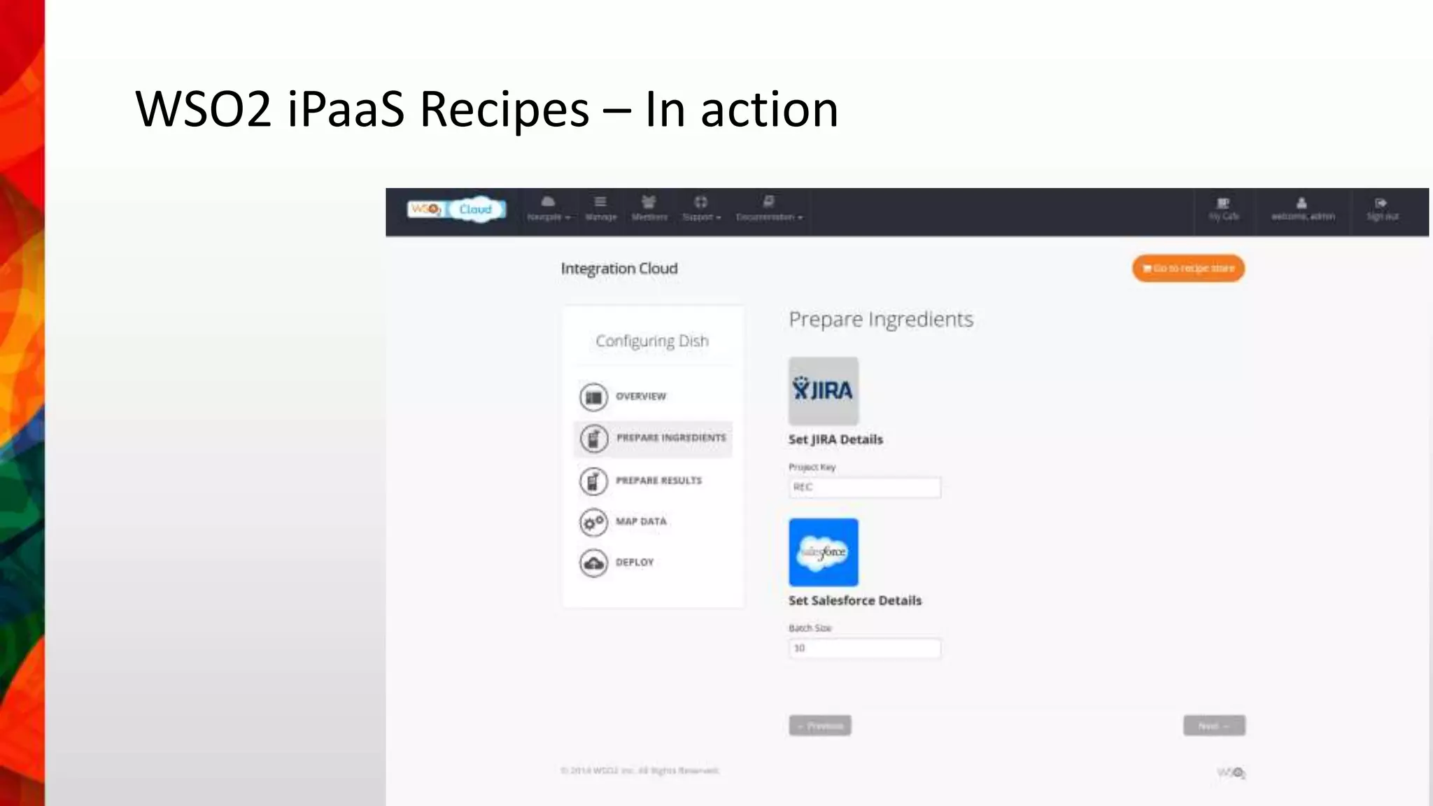 WSO2 iPaaS Recipes – In action 
 