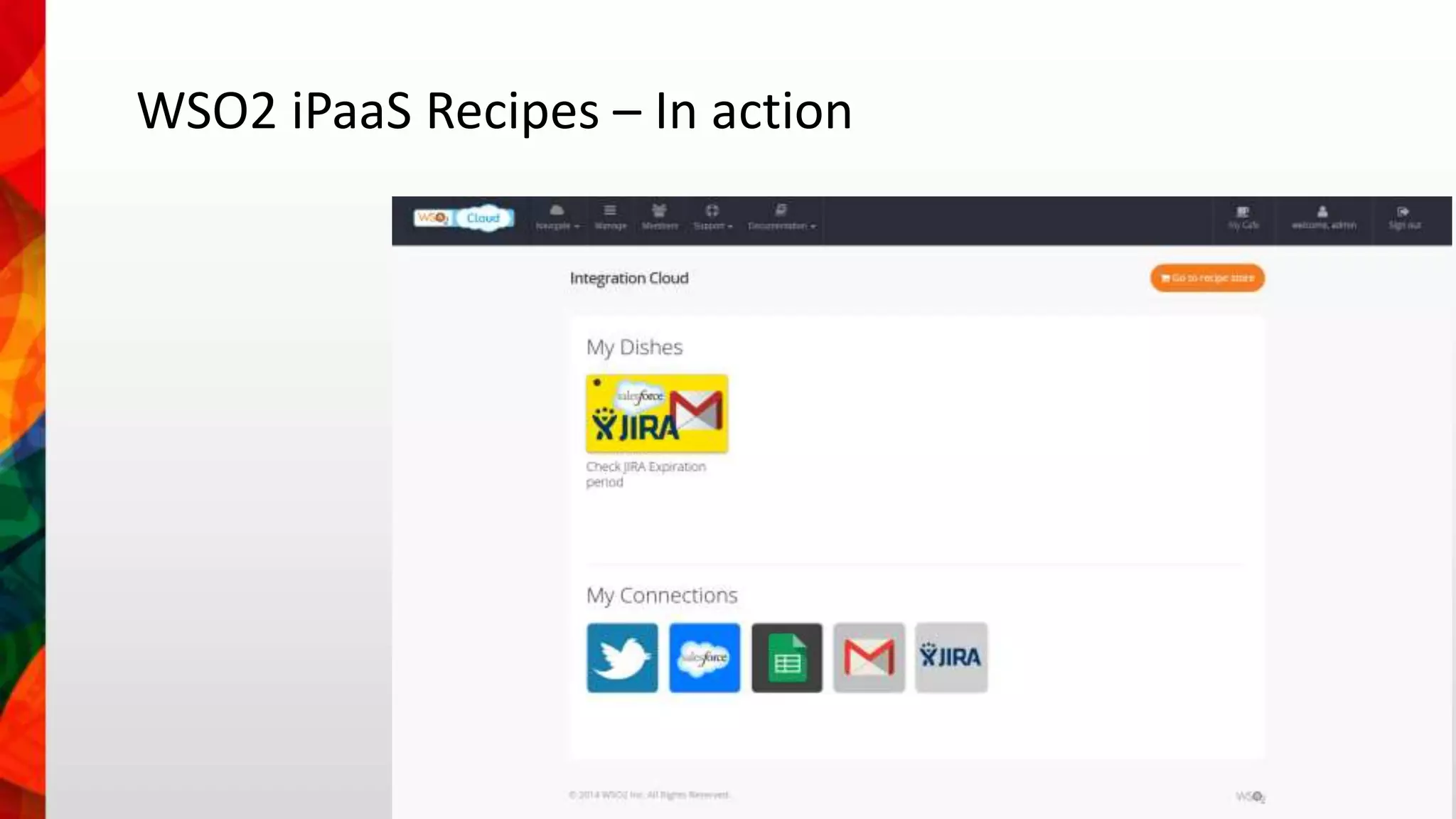 WSO2 iPaaS Recipes – In action 
 
