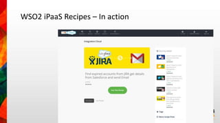 WSO2 iPaaS Recipes – In action 
 