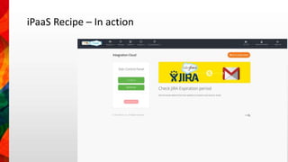 iPaaS Recipe – In action 
 