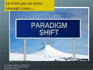 Dr. Angelica Laurençon_Conférence du 29_09_2011 _ ESC Clermont Ferrand. Social Media Workforce Ce n’est pas un autre concept creux… . 