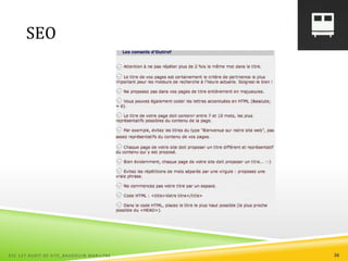 SEO
ESC 127 AUDIT DE SITE_BAUDOUIN MARILYNE 36
 