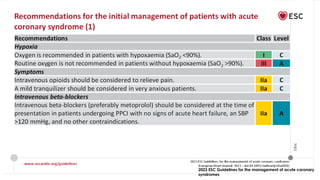 Esc Acs Algorithm ESC ACS Guideline 2023 management of Acs.pptx