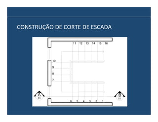 CONSTRUÇÃO	
  DE	
  CORTE	
  DE	
  ESCADA	
  
11

12

13

14

15

16

10
9
8
7

A

B

01

6

5

4

3

2

1

01

 