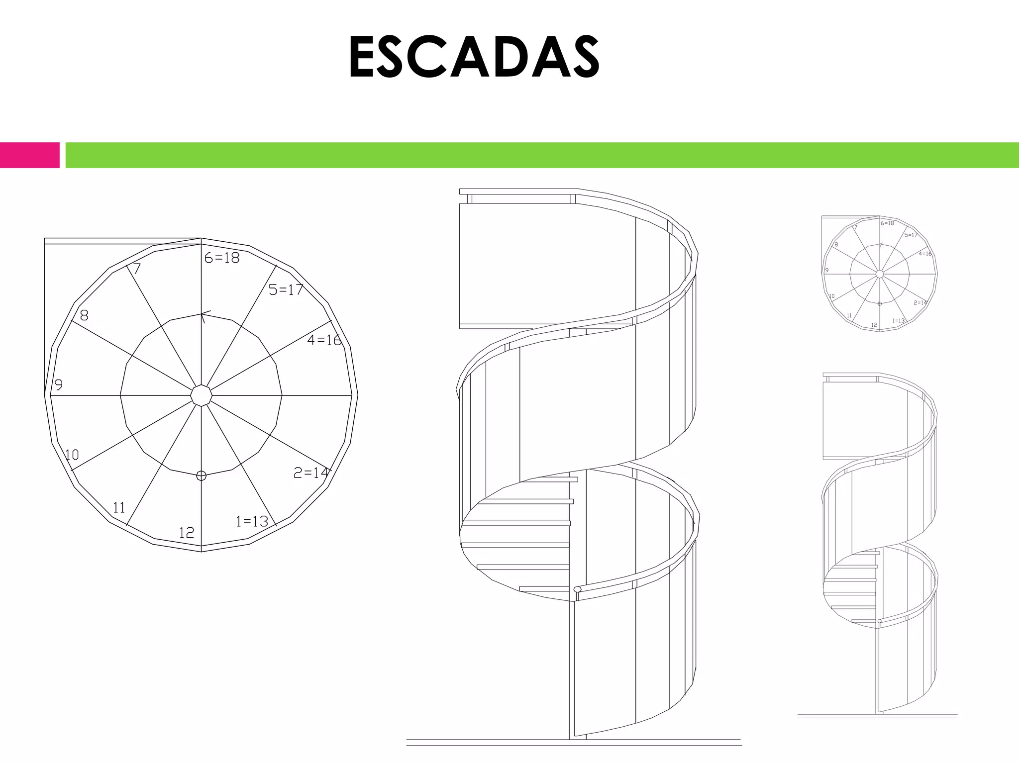 Escadas - desenho de arquitetura | PPT