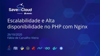 Escalabilidade e Alta
disponibilidade no PHP com Nginx
26/10/2020
Fábio de Carvalho Vieira
Powered
 