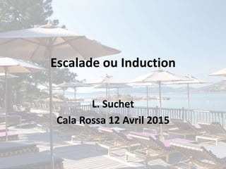 Escalade ou Induction
L. Suchet
Cala Rossa 12 Avril 2015
 