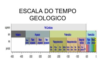 ESCALA DO TEMPO GEOLOGICO 