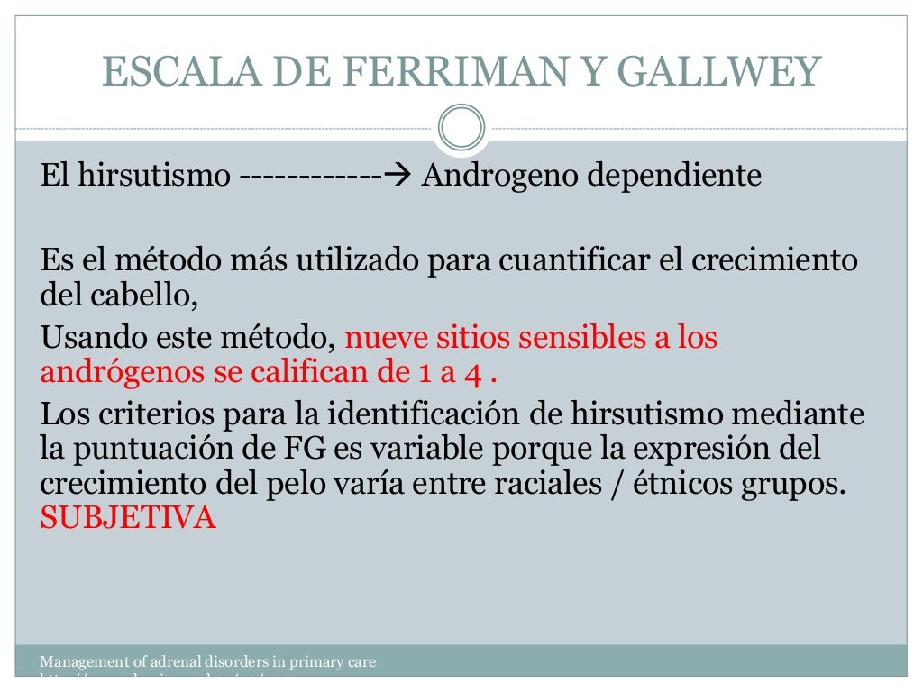Escala ferriman y gallwey