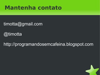 Exemplo
                                 server {
 proxy_cache_path                    listen 127.0.0.1:80;
   /opt/projeto/nginx/cache/fe       location ~ ^/ {
   levels=2:2:2                          proxy_pass http://localhost:81;
   keys_zone=frontend:200m               # ...
   max_size=2000m                        proxy_read_timeout: 5s;
   inactive=7d;                          proxy_cache frontend;
                                     }
proxy_cache_path                 }
   /opt/projeto/nginx/cache/be   server {
   levels=2:2:2                      listen 127.0.0.1:81;
   keys_zone=backend:200m            location ~ ^/ {
   max_size=2000m                        proxy_pass http://localhost:3000;
   inactive=7d;                          #…
                                         proxy_ignore_client_abort on;
 #...                                    proxy_read_timeout 30s;
                                         proxy_cache backend;
 proxy_read_timeout 5;               }
                                 }  
 