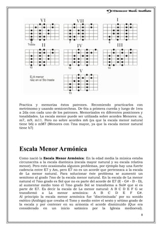 escalas y modos de guitarra, metodo facil | PDF