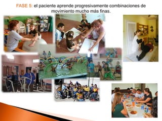FASE 5: el paciente aprende progresivamente combinaciones de
                 movimiento mucho más finas.
 