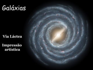 Via Láctea
Impressão
artística
Galáxias
 