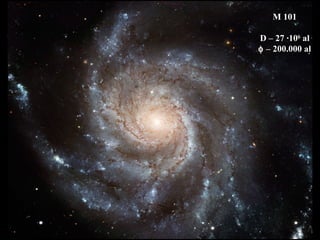 M 101
D – 27 ·106
al
φ – 200.000 al
 