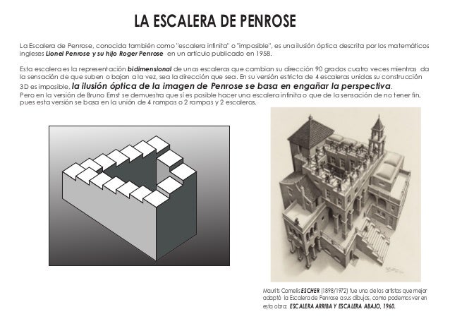 Escalera Imposible De Penrose Dibujo Paso A Paso