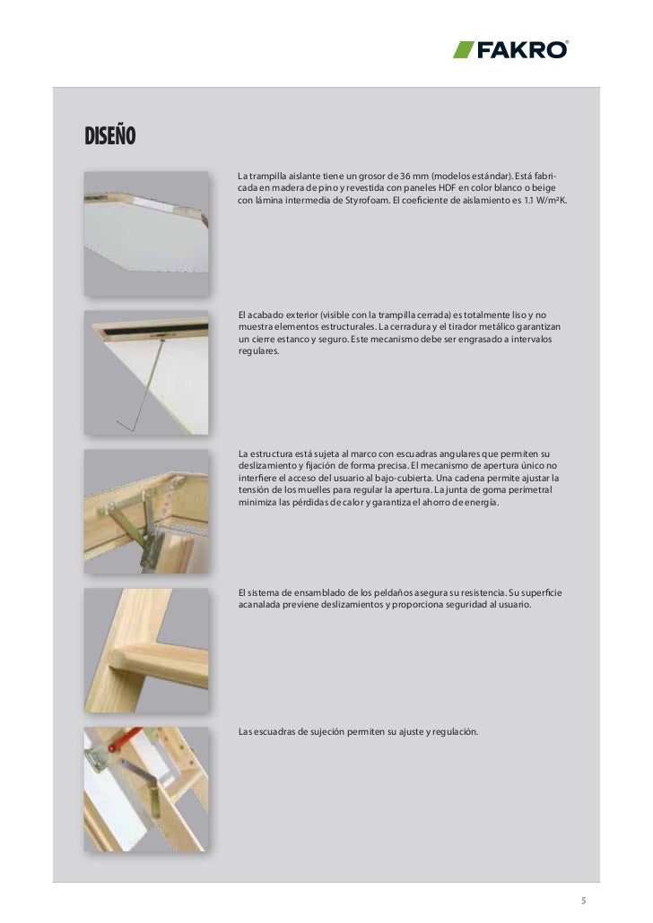 Escaleras escamoteables fakro